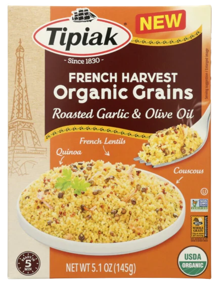 French Harvest Organic Grains - Roasted Garlic & Olive Oil (8 Pack) - Image 2