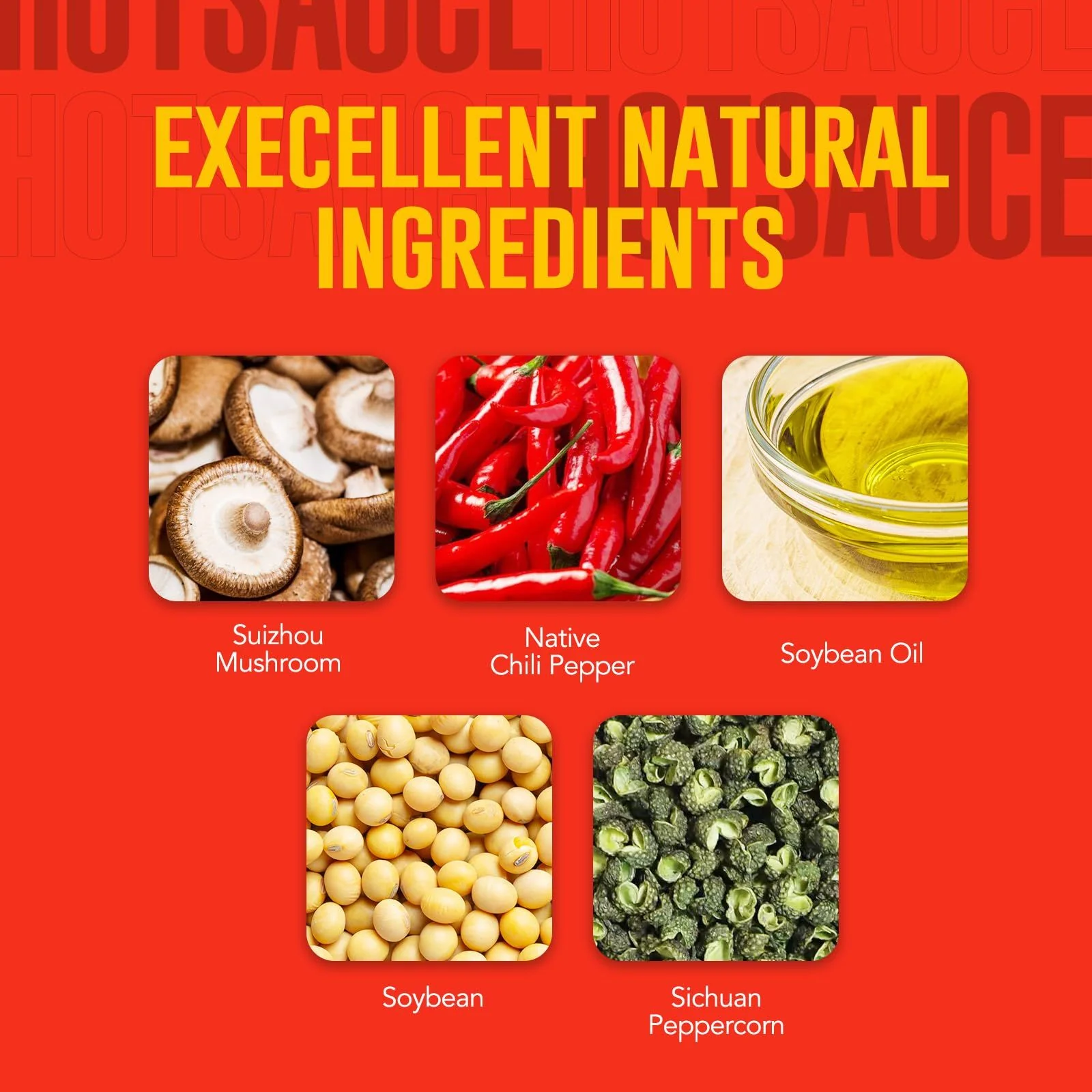 Fresh Pepper Mushroom and Soybean Hot Sauce (6 Pack) - Image 5