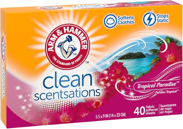 Fresh & Soft Fabric Softener Sheets (40 CT) - Tropical Paradise