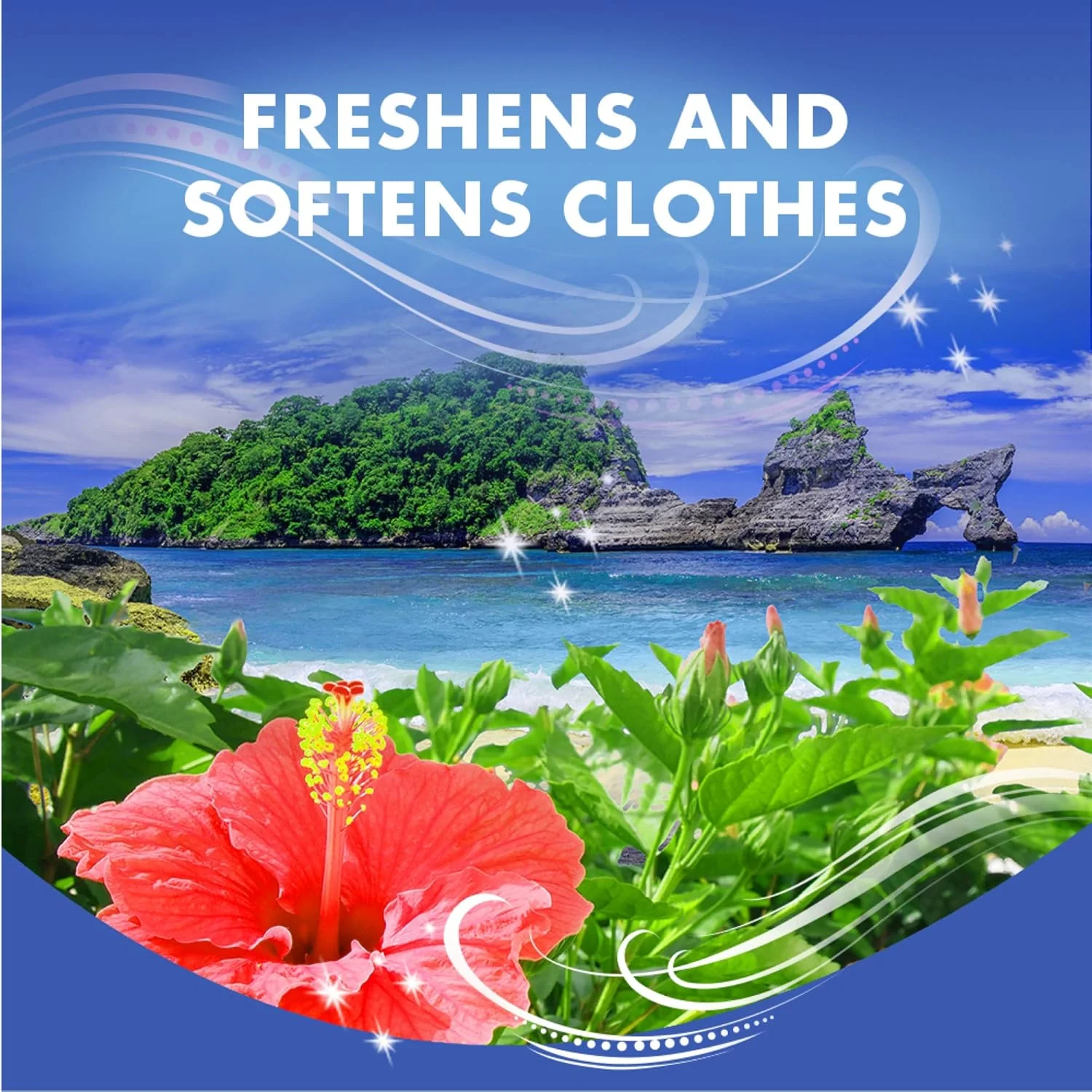Fresh & Soft Fabric Softener Sheets (40 CT) - Tropical Paradise - Image 3