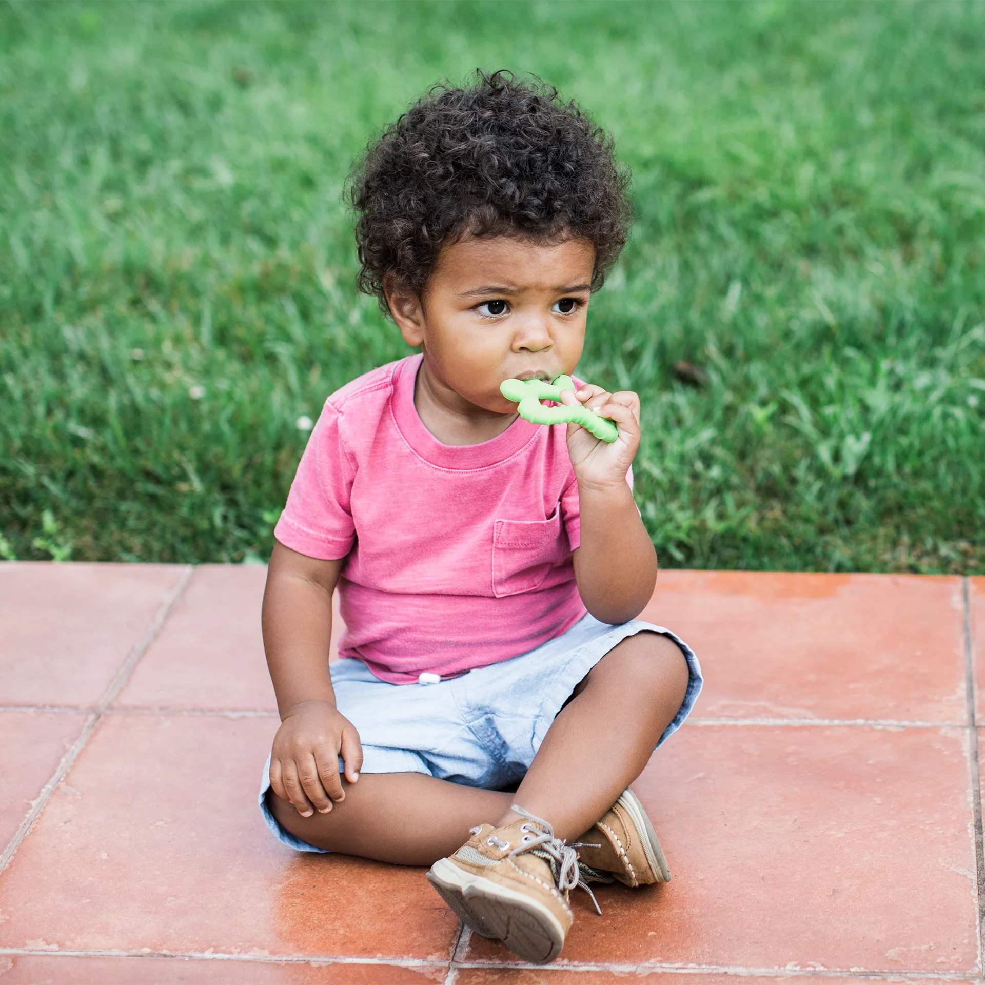 Front & Side Teether - Green - Image 3