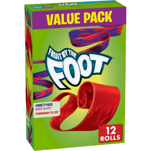 Fruit by the Foot Berry Tie Dye Variety Pack (12 CT)