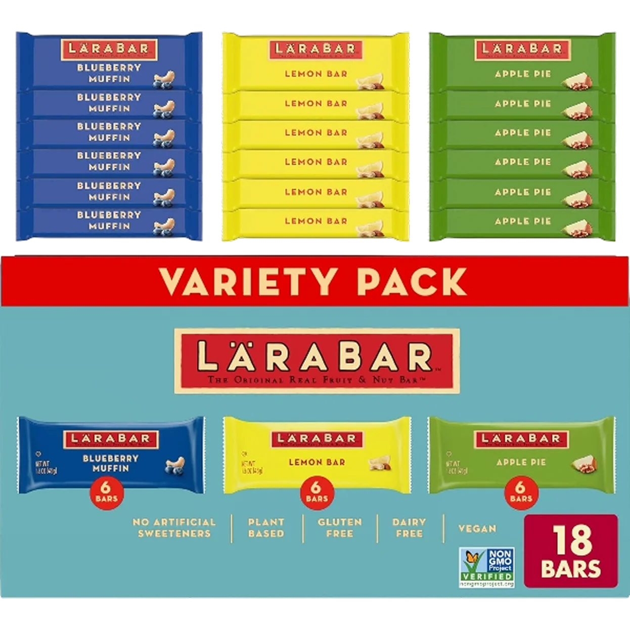 Fruit & Nut Bars Variety Pack (18 CT)