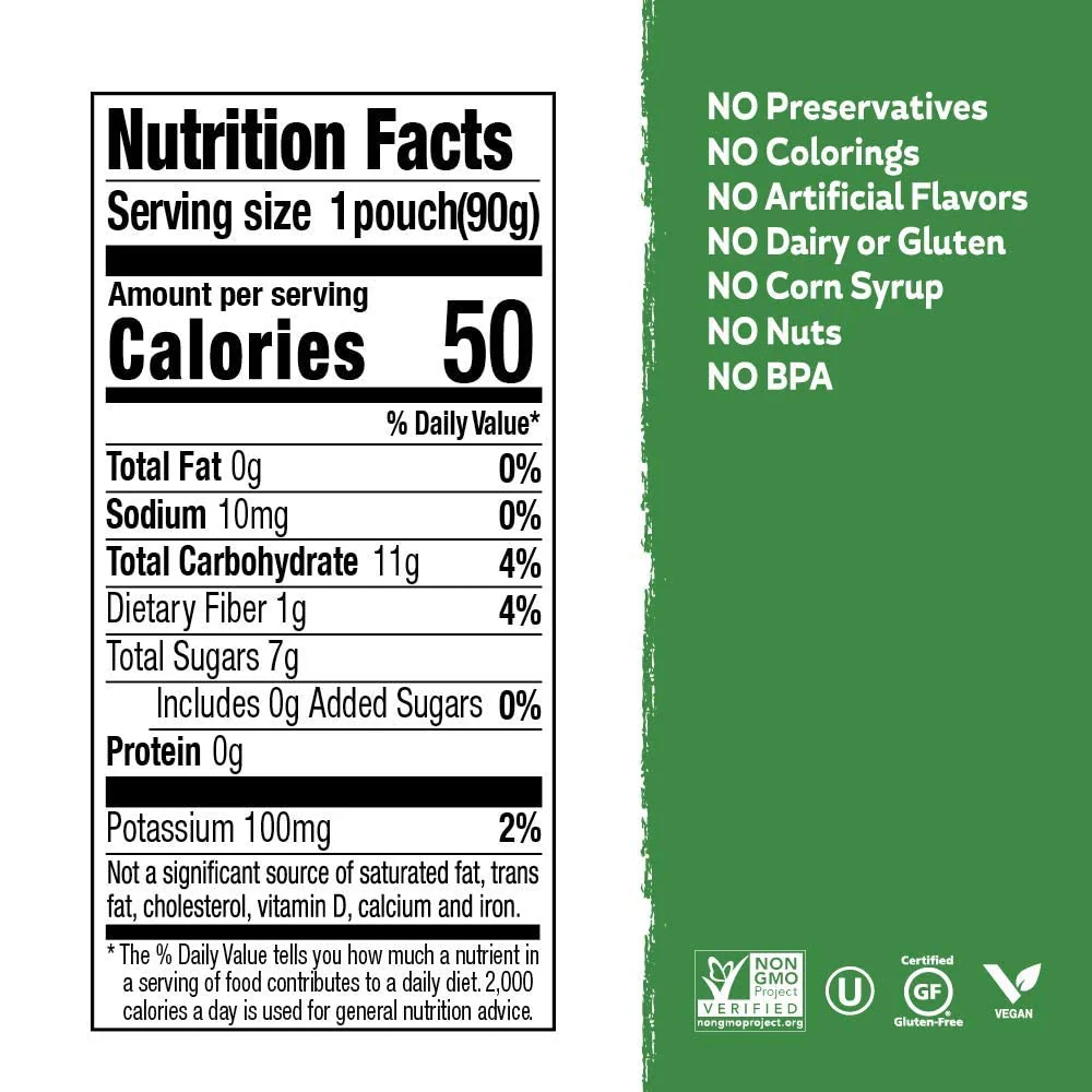 Fruit Pouch- Spinach & Pear (4 CT) - Image 4