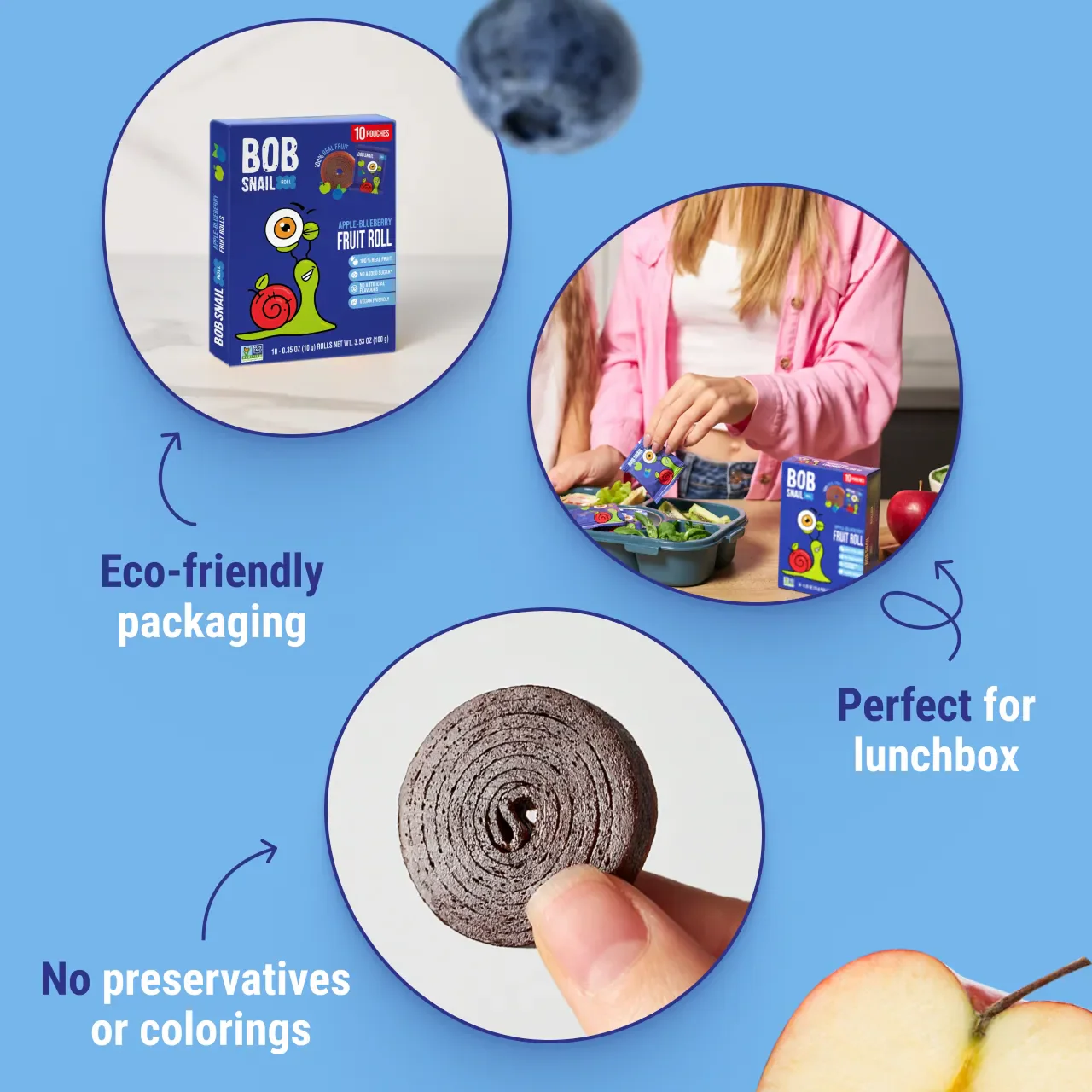 Fruit Rolls Apple-Blueberry (10 CT) - Image 3