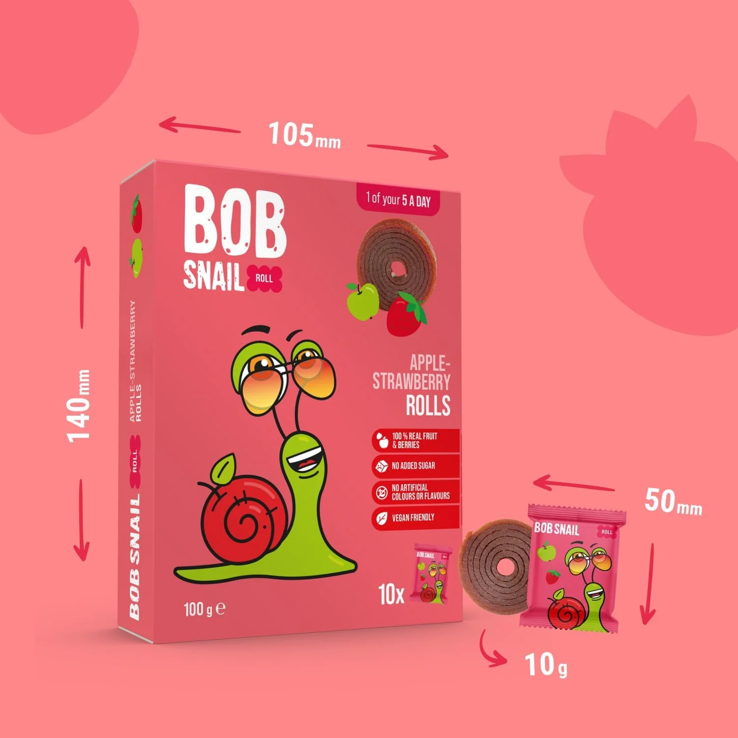 Fruit Rolls Apple-Strawberry (10 CT) - Image 3
