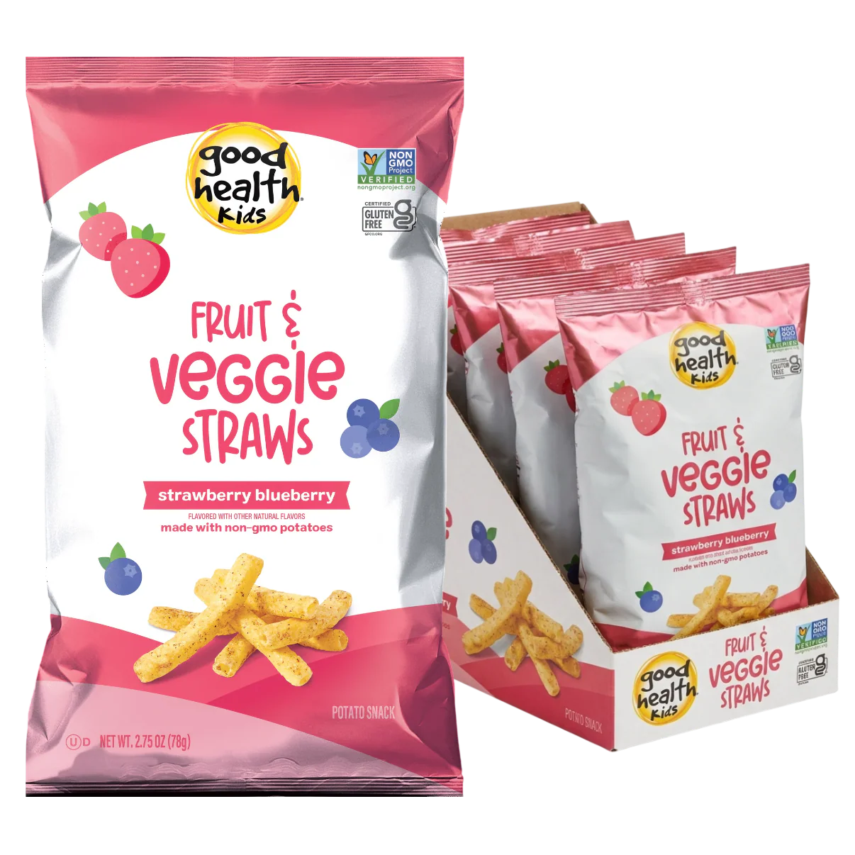 Fruit & Veggie Straws - Strawberry Blueberry (5 CT)