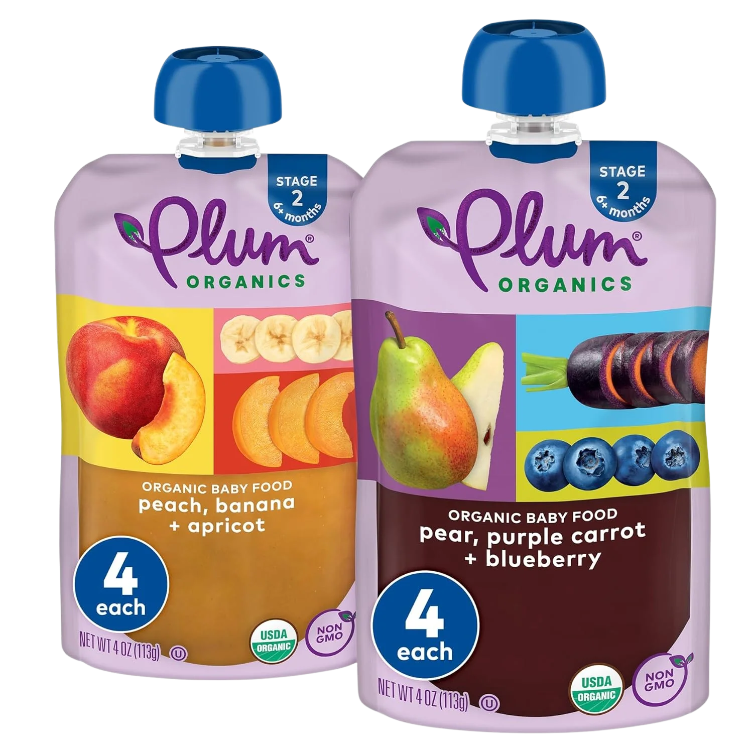 Fruits & Veggie Blends Organic Baby Food (8 Pack) - Image 2