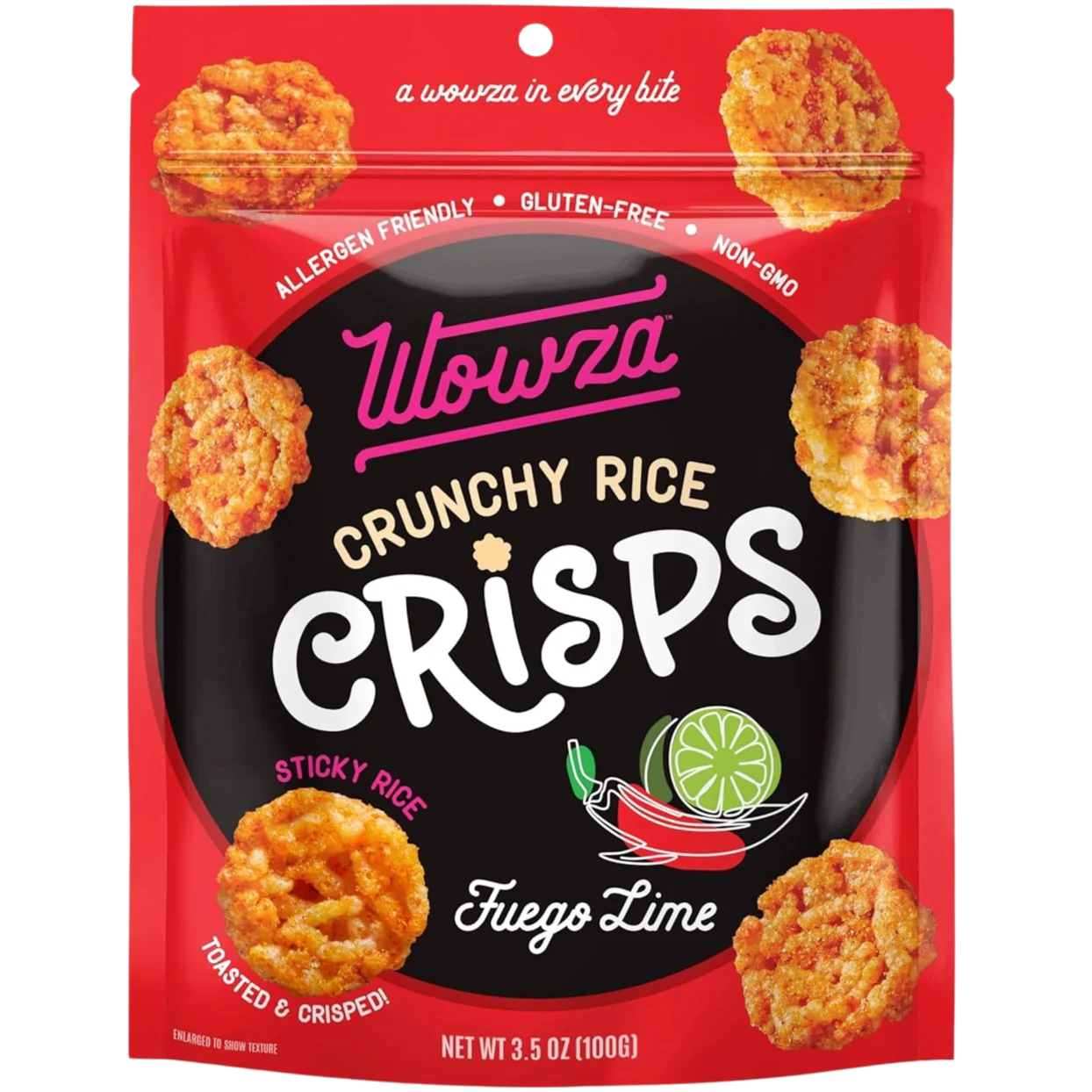 Fuego Lime Crunchy Rice Crisps