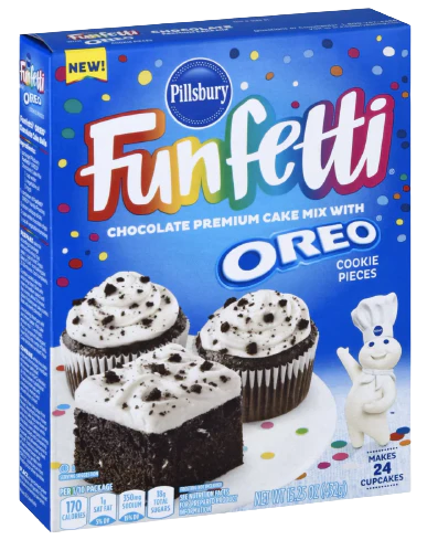 Funfetti Chocolate Oreo Cake Mix