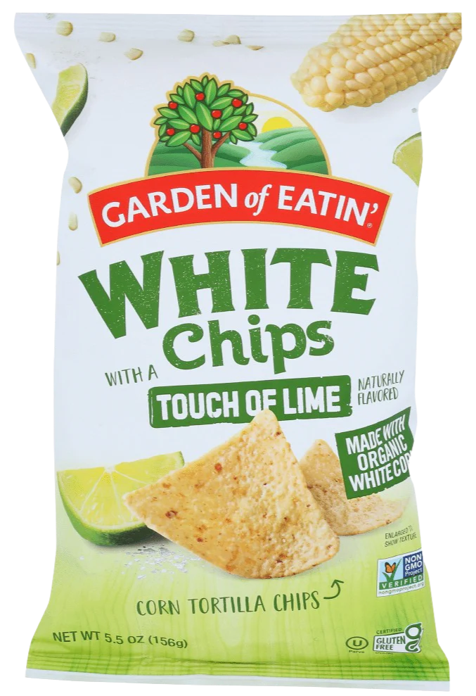 White Tortilla Chips with a Touch of Lime