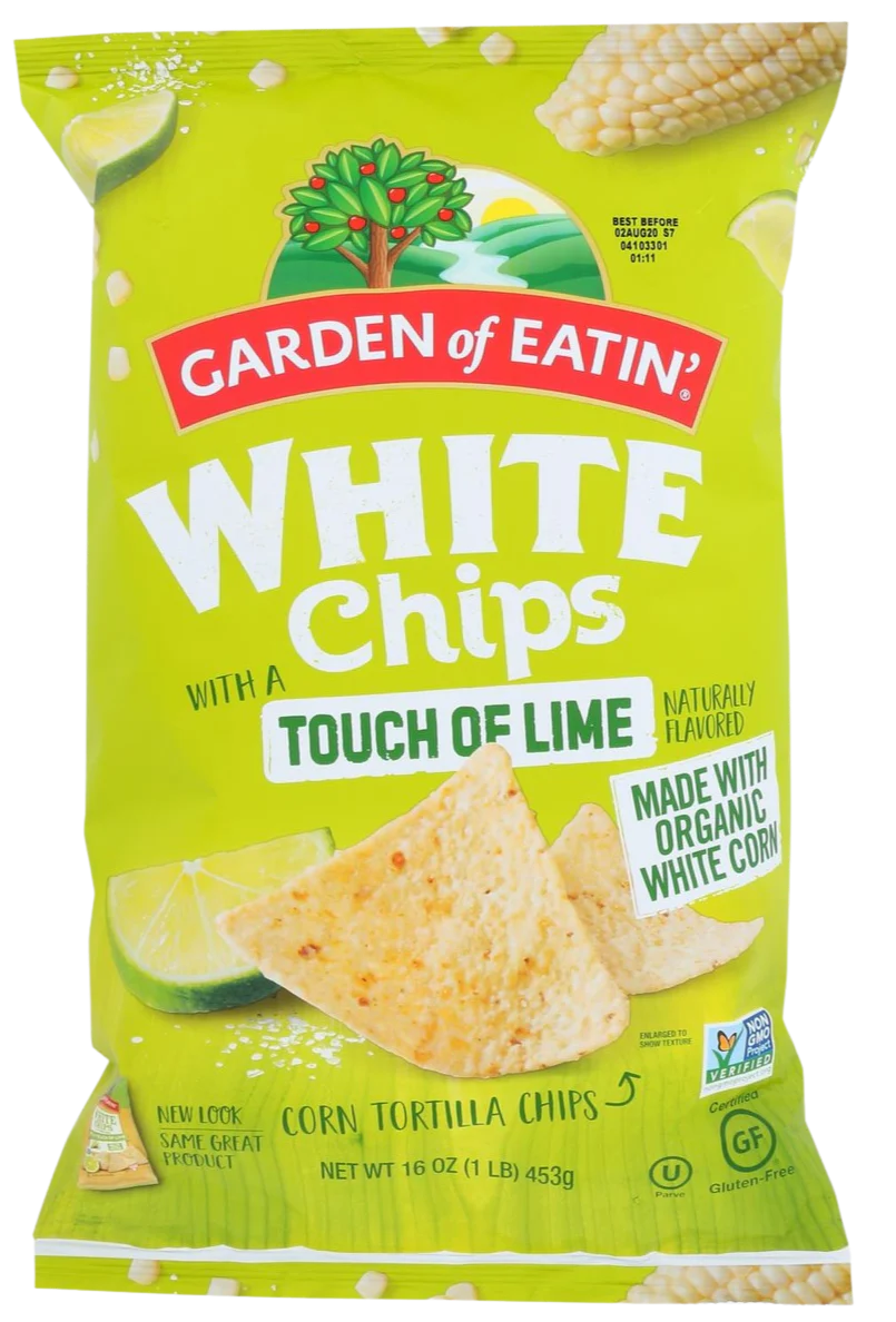 White Tortilla Chips With Lime