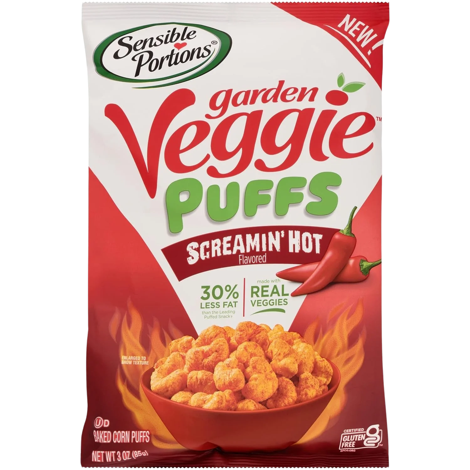 Garden Veggie Puffs - Screamin' Hot (6 Pack) - Image 2