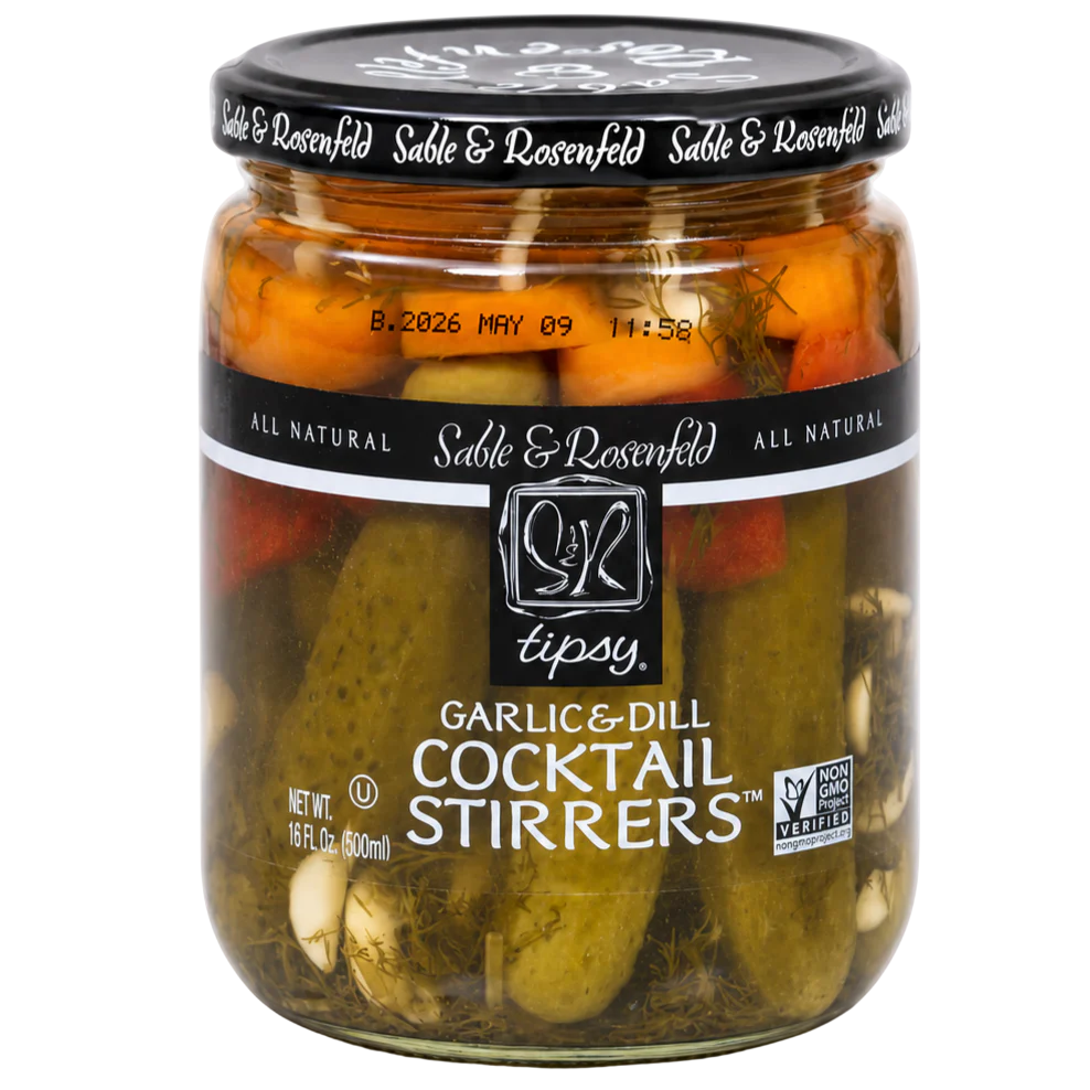 Tipsy Cocktail Stirrers - Garlic & Dill Pickle