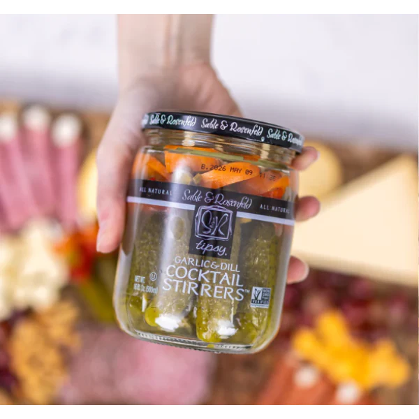 Tipsy Cocktail Stirrers - Garlic & Dill Pickle - Image 4