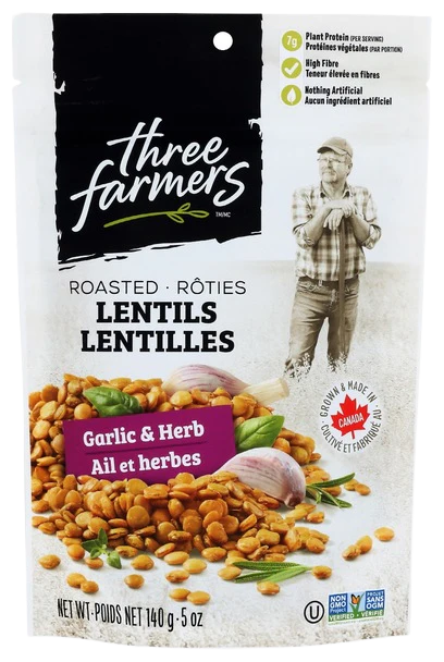 Garlic Herb Crunchy Lentils