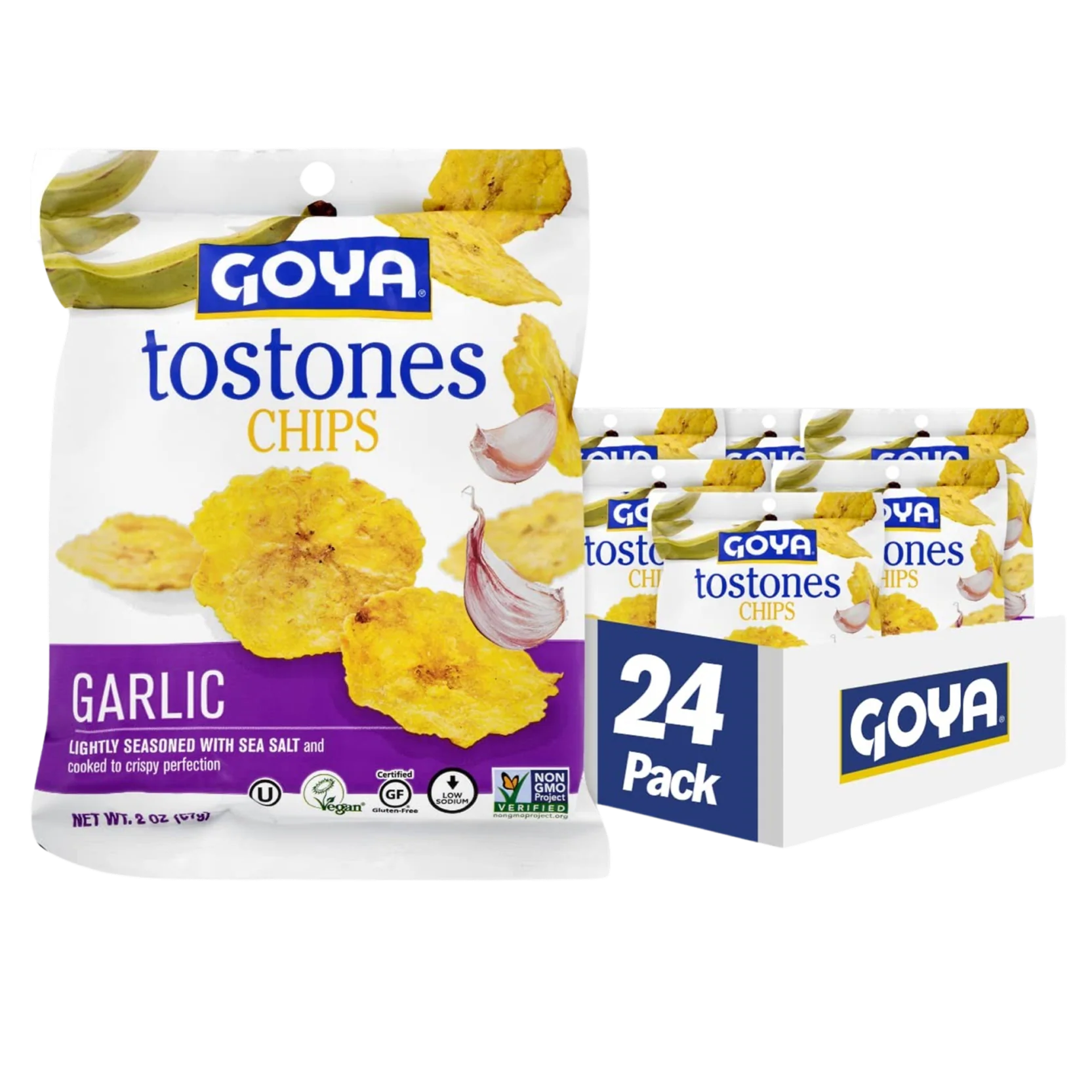 Garlic Tostones Chips (24 Pack) (DONT SELL AS CASE TOO BIG)
