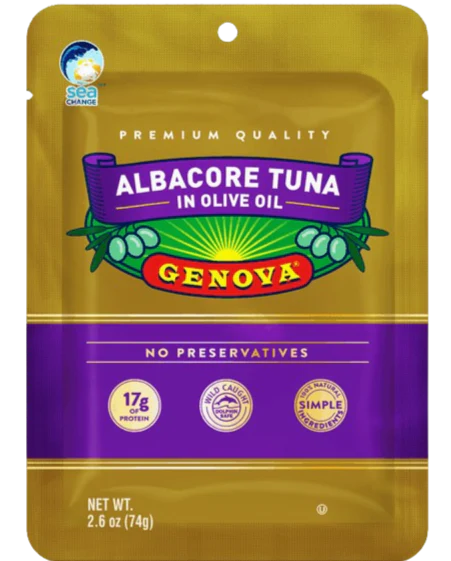 Genova Albacore Tuna in Olive Oil Pouch (12 pack)