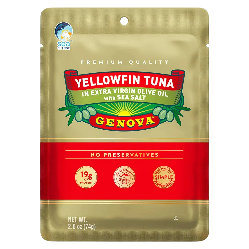 Genova Yellowfin Tuna in Olive Oil Pouch (12 pack)