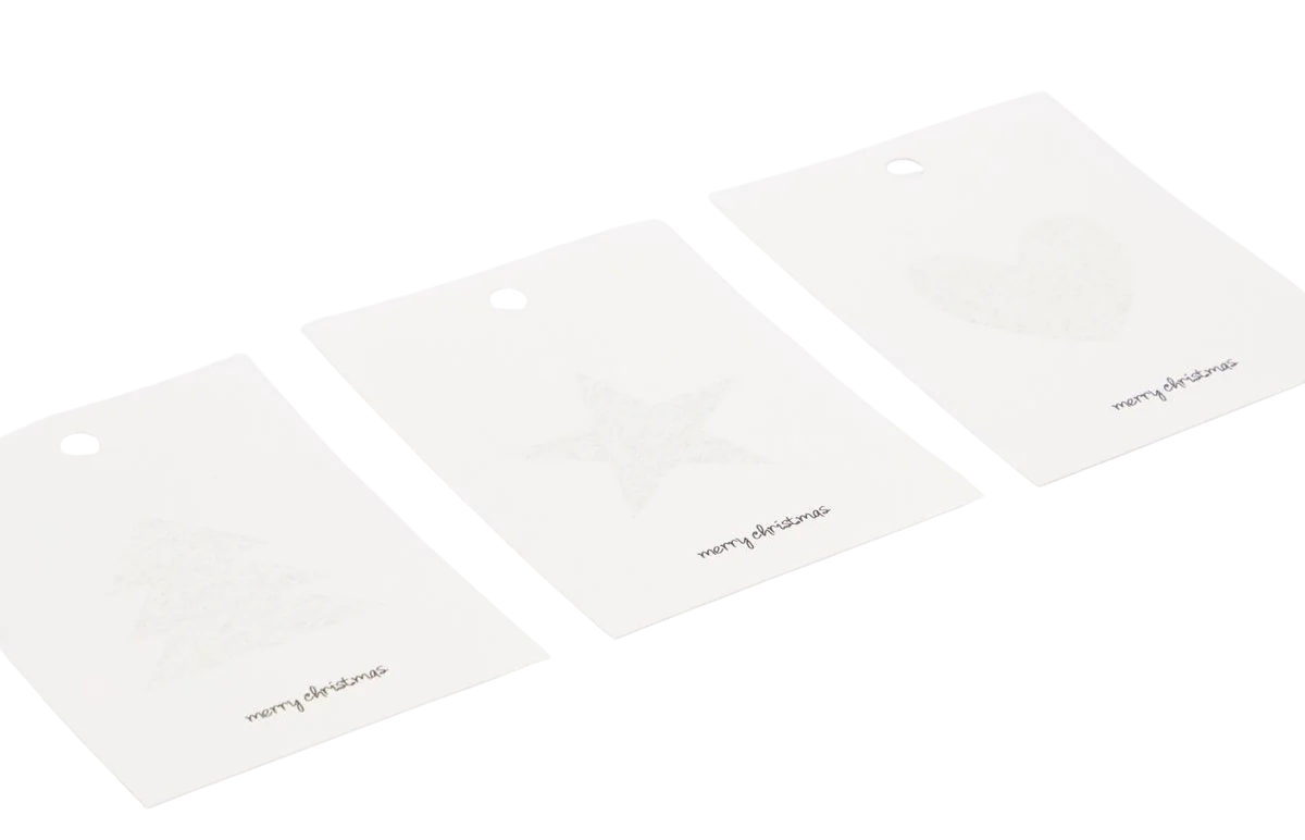 Gift Tags Glitter Silver (24 Pack) - Image 2