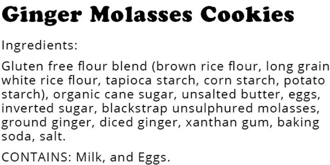 Ginger Molasses Gluten-Free Cookies - Image 2