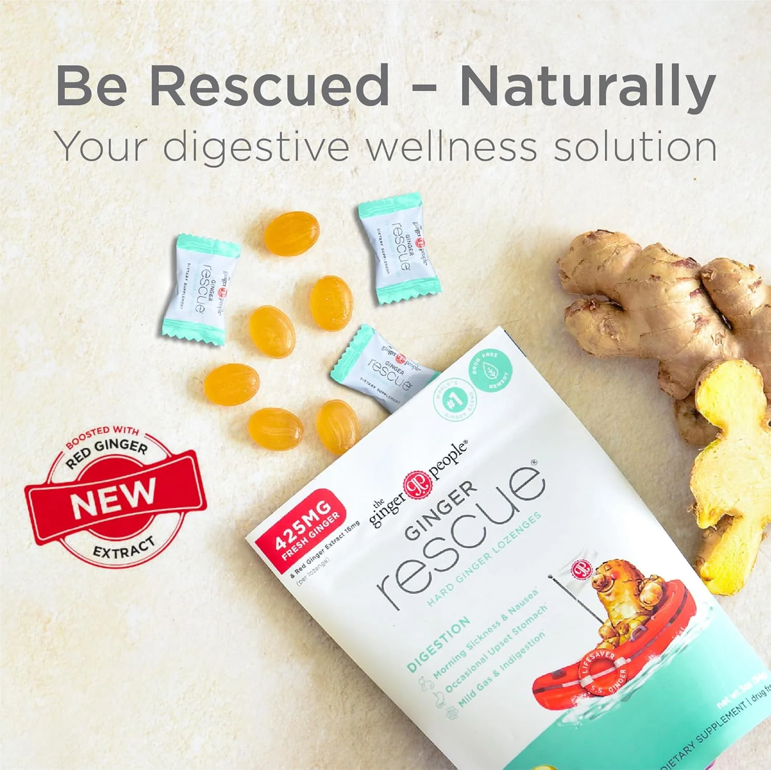 Ginger Rescue Hard Lozenges - Image 3