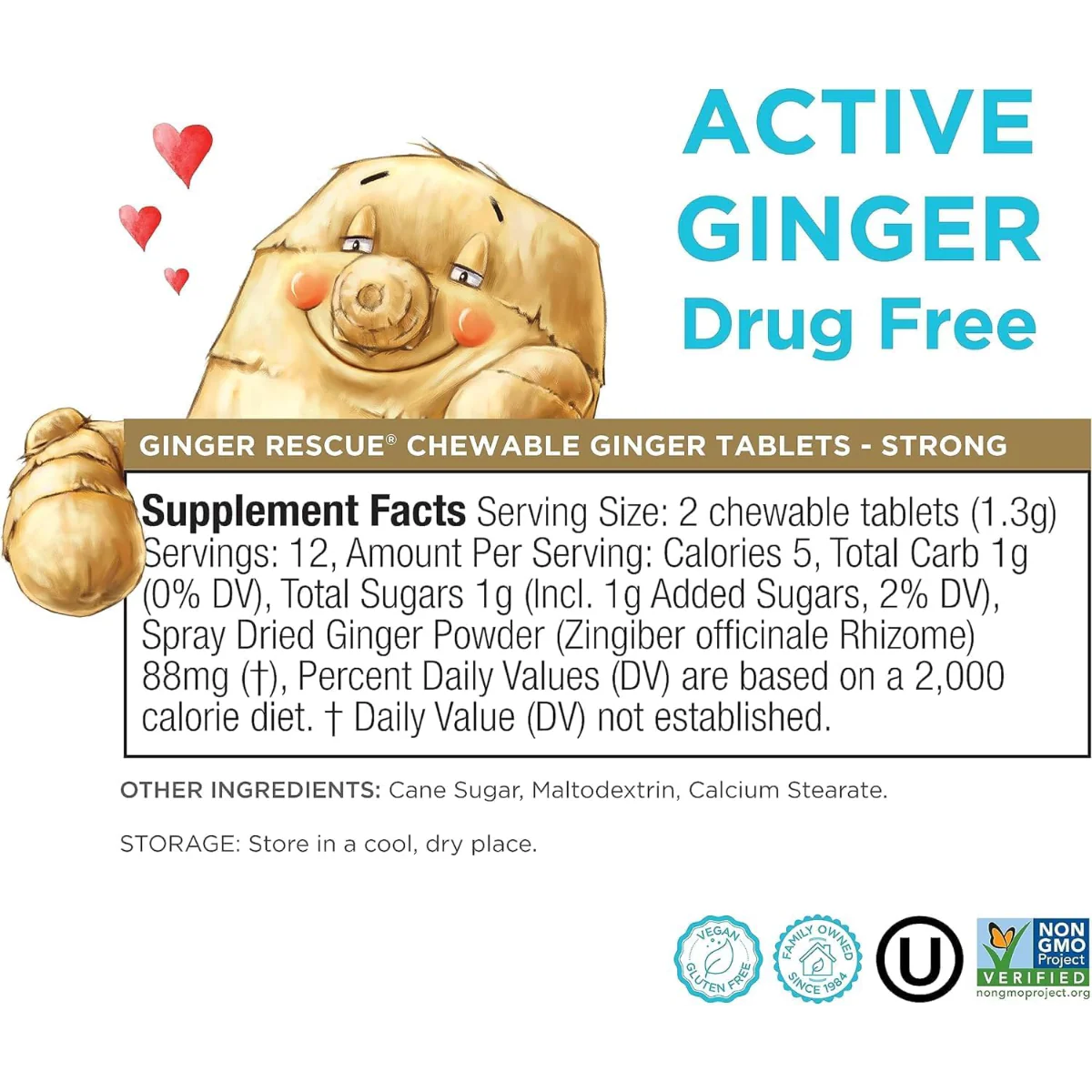 Ginger Rescue Strong Chewable Ginger Tablets - Image 3
