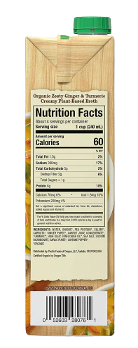 Ginger & Turmeric Organic Creamy Plant-Based Broth - Image 4