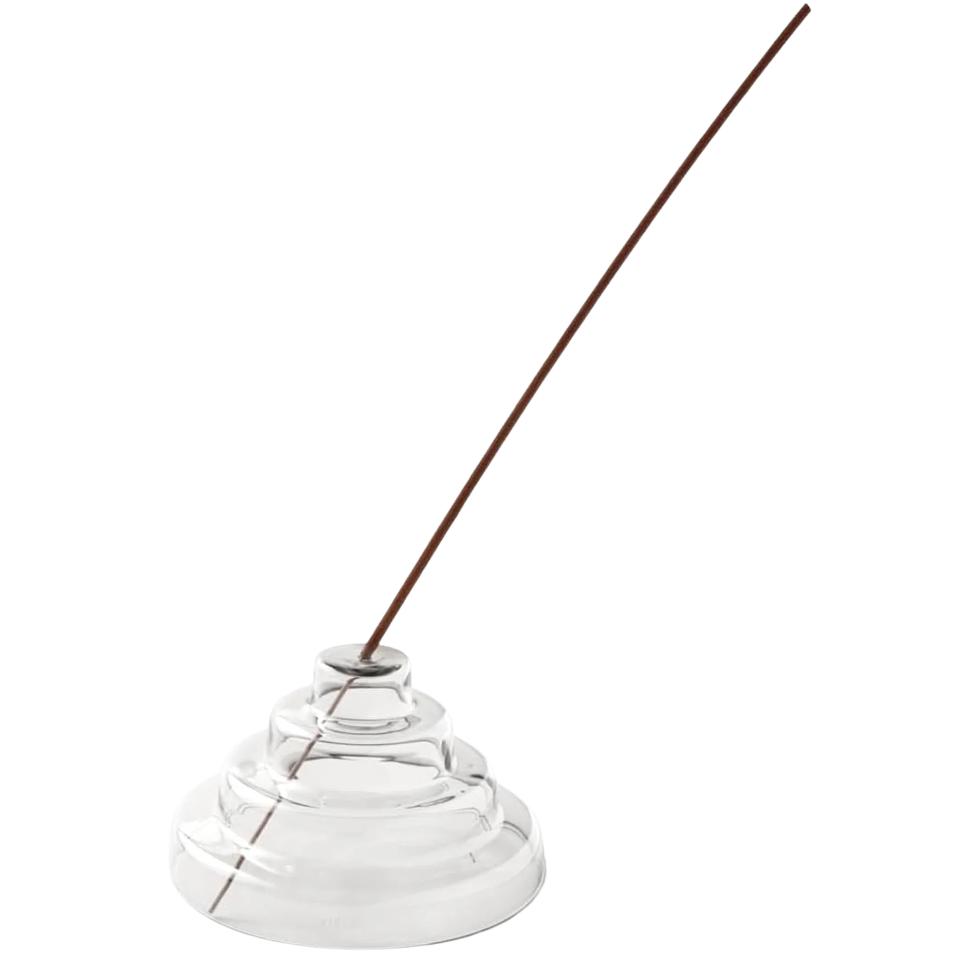 Glass Meso Incense Holder (Clear)