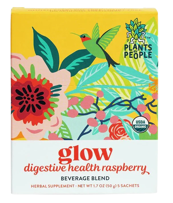Glow - Digestive Health Raspberry Beverage Blend (5 CT)
