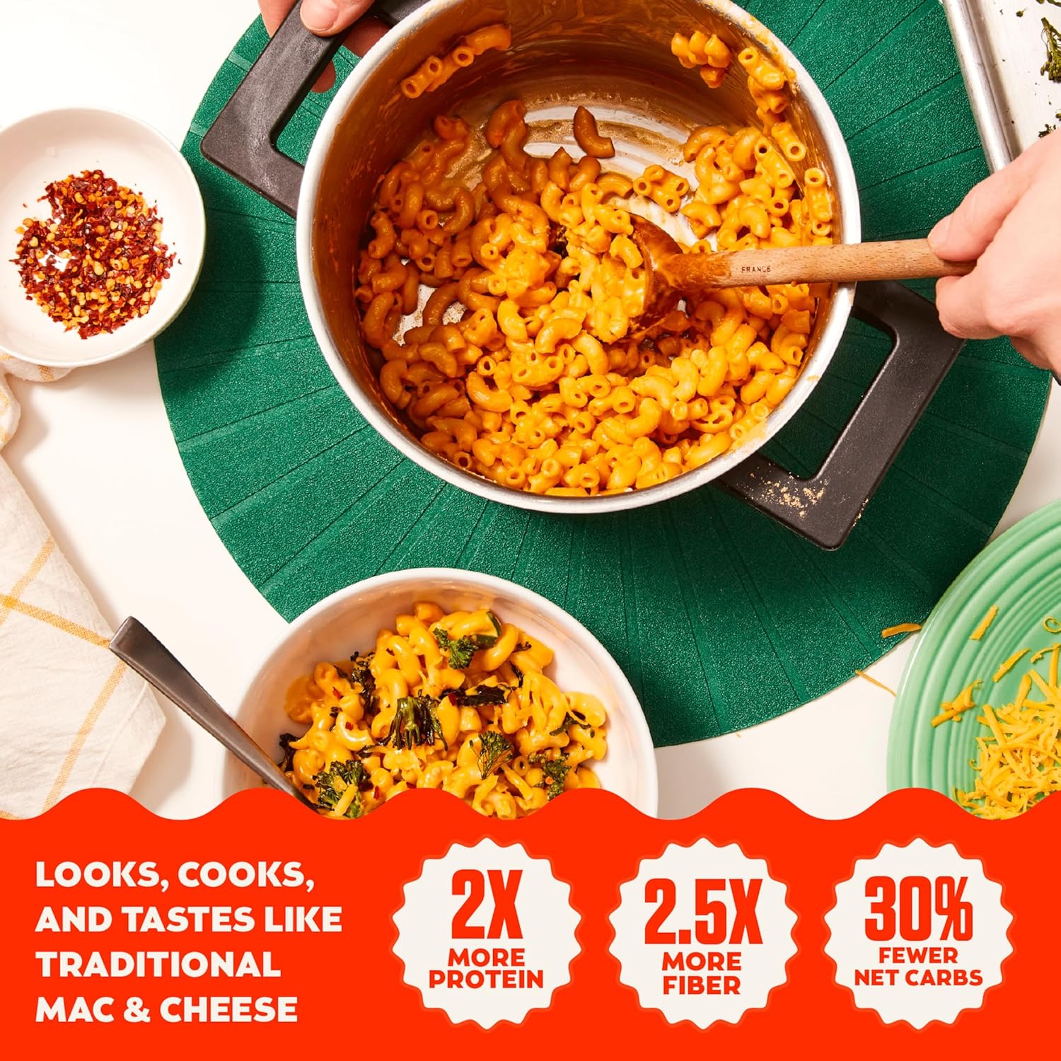 Gluten Free Chickpea Elbows & Classic Cheddar Macaroni & Cheese - Image 4
