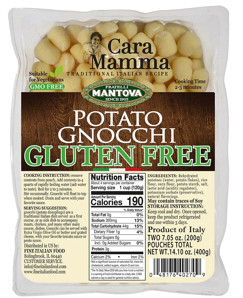 Gluten Free Gnocchi Potato