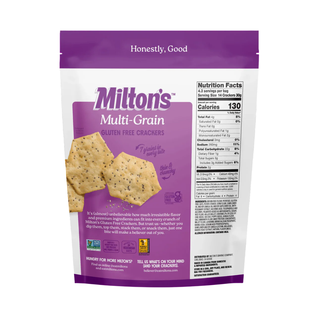 Gluten Free Multi Grain Baked Crackers - Image 2