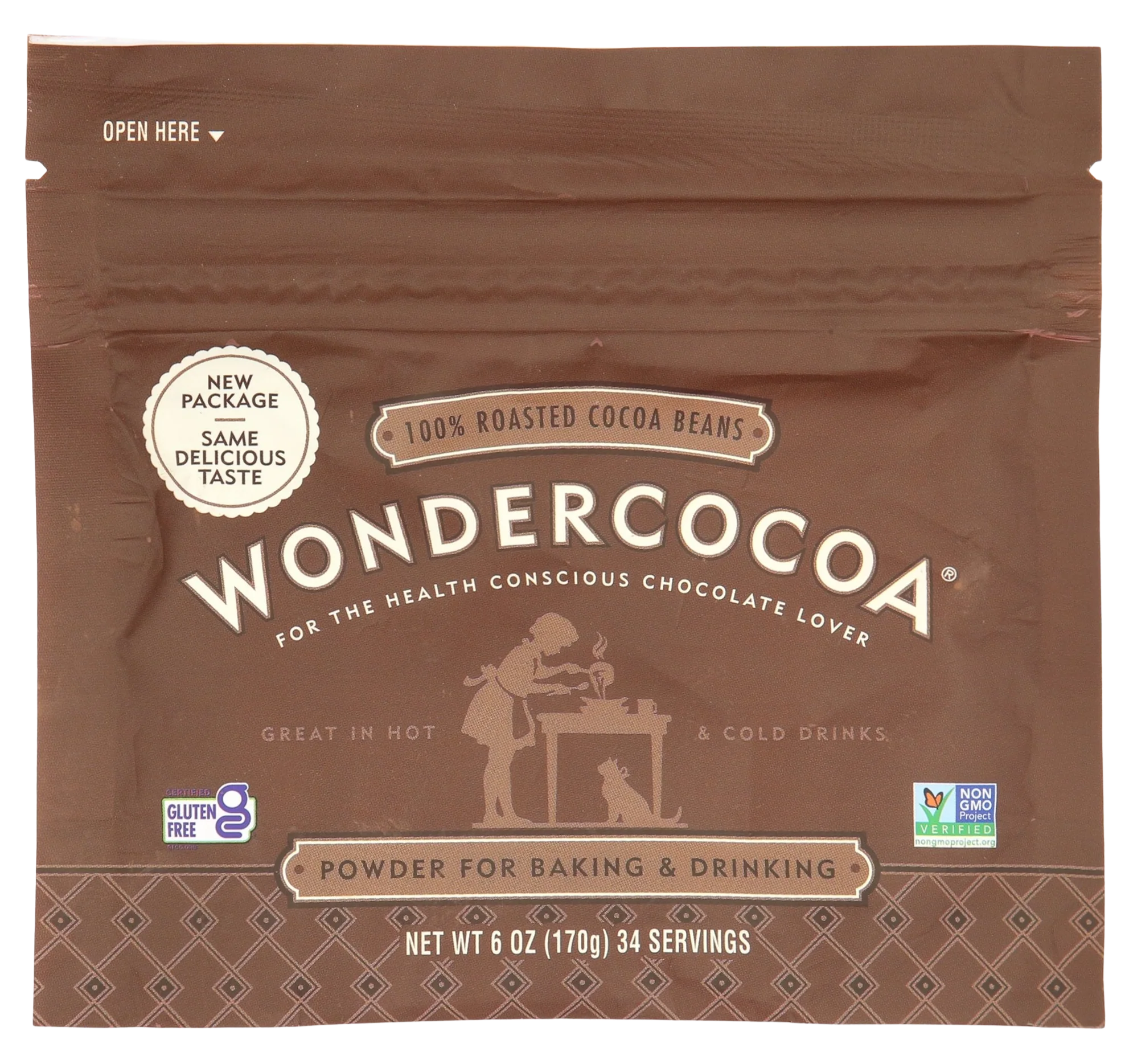 Gluten Free Non-GMO Cocoa Powder for Baking & Drinking