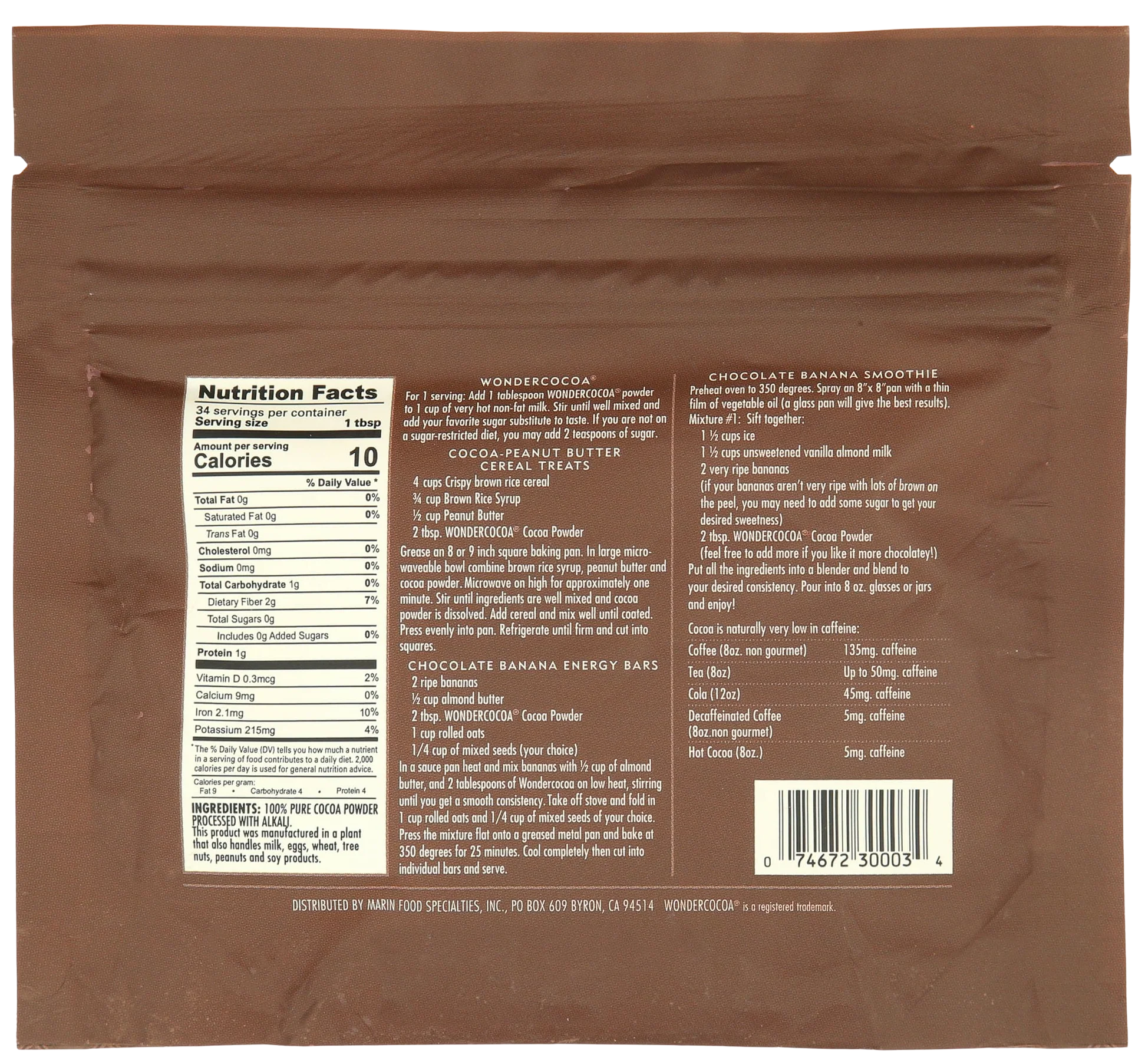 Gluten Free Non-GMO Cocoa Powder for Baking & Drinking - Image 3
