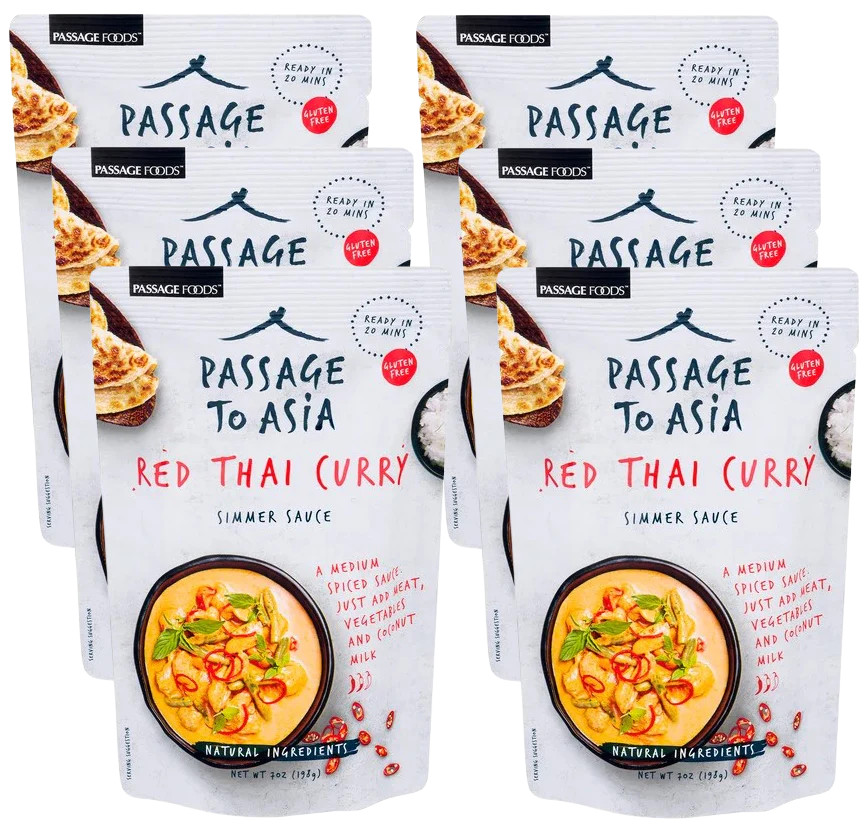 Gluten Free Red Thai Curry Simmer Sauce (6 Pack)