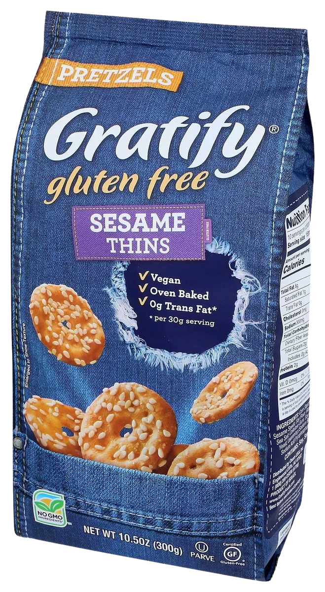 Gluten Free Sesame Thin Pretzel - Image 2