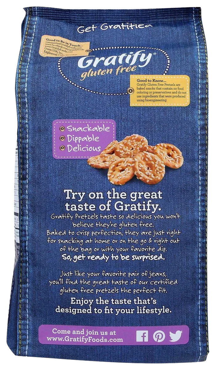 Gluten Free Sesame Thin Pretzel - Image 3