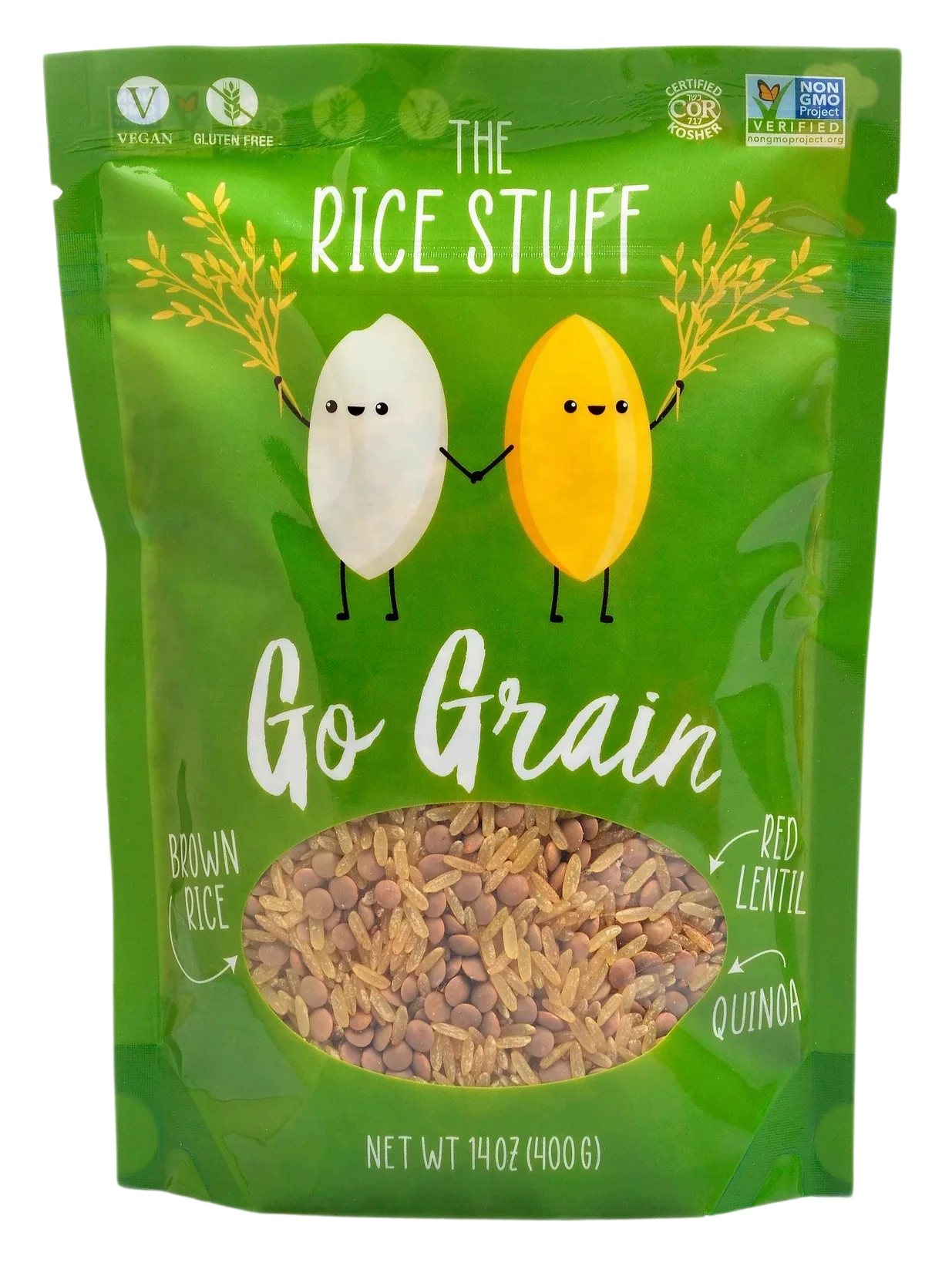 Go Grain Rice Stuff - Mix of Brown rice, Red lentil, Quinoa (6 Pack) - Image 2