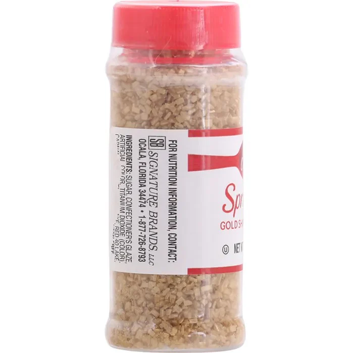 Gold Shimmer Sugar Sprinkles - Image 3