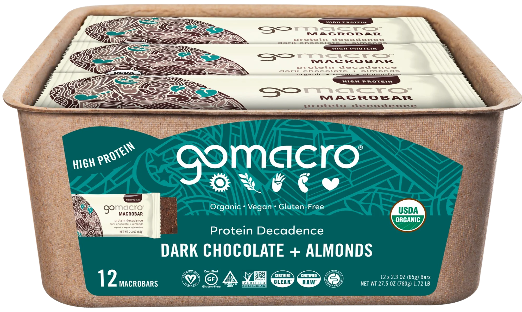 Dark Chocolate & Almond Marcobar (12 Pack) - Image 2