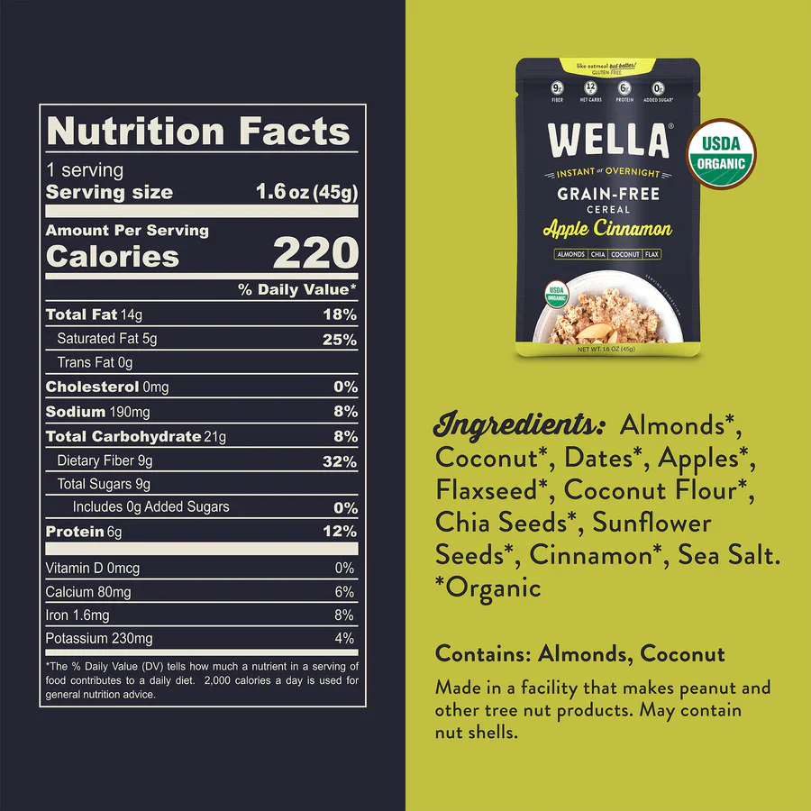 Grain-Free Apple Cinnamon Hot Cereal (8 Pack) - Image 4