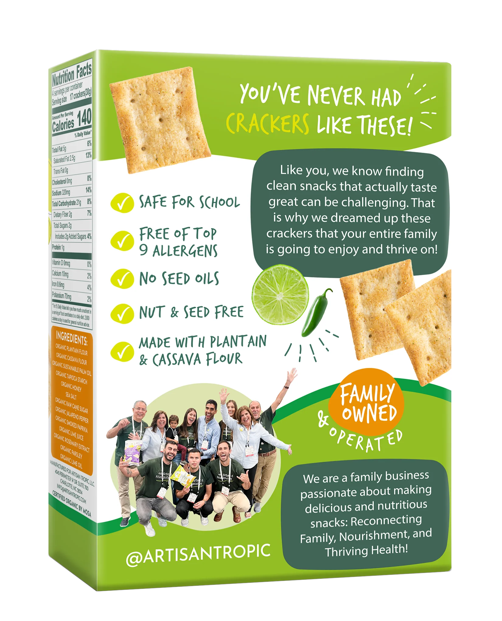 Chile Lime Grain-Free Crackers - Image 2