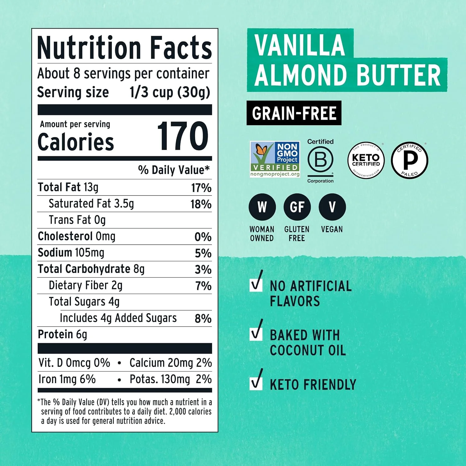 Grain-Free Nut Granola Variety Pack - Cinnamon Peanut Butter, Coconut Cashew, Vanilla Almond Butter (3 Pack) - Image 7