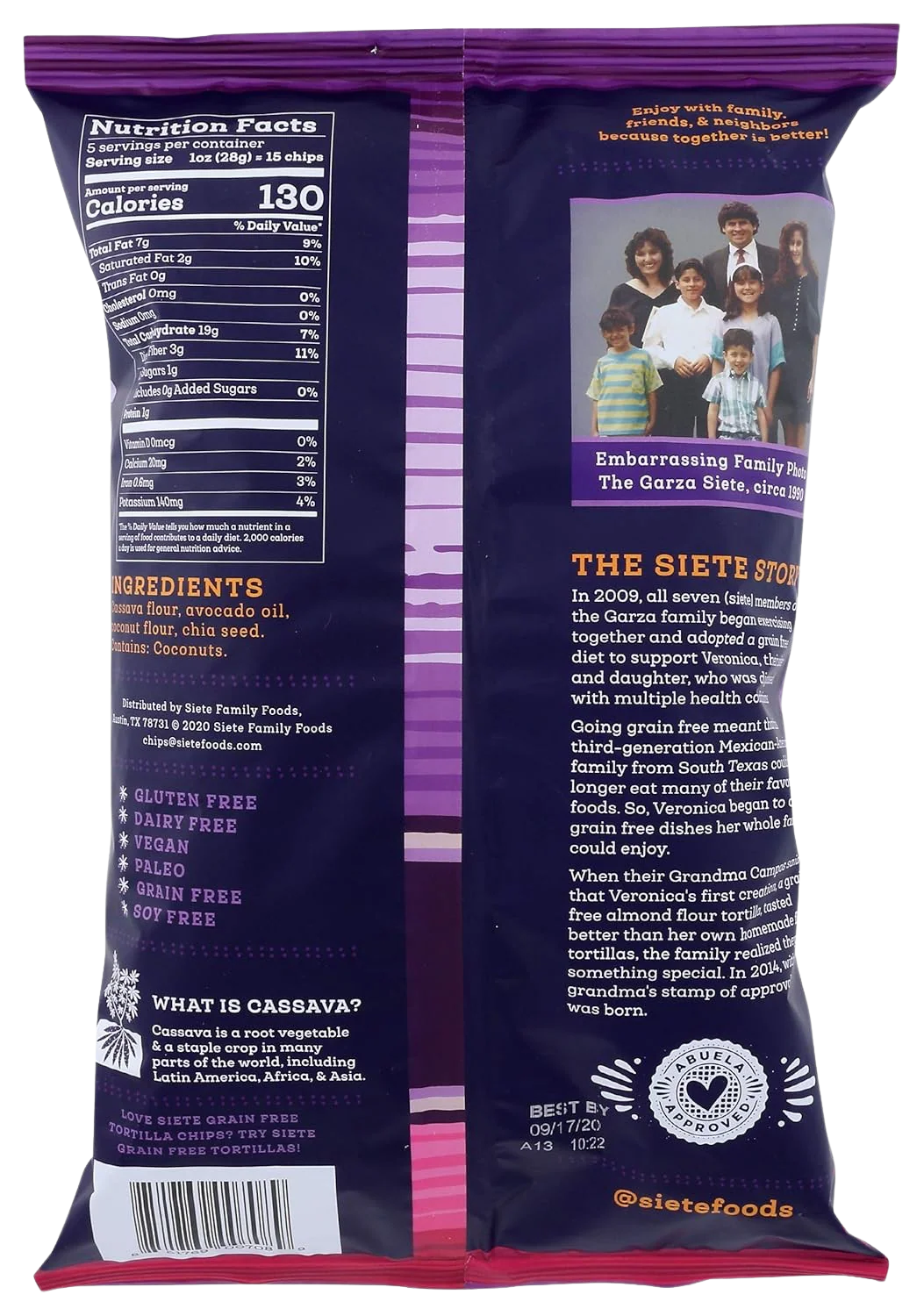 Grain Free Tortilla Chips, No Salt - Image 4