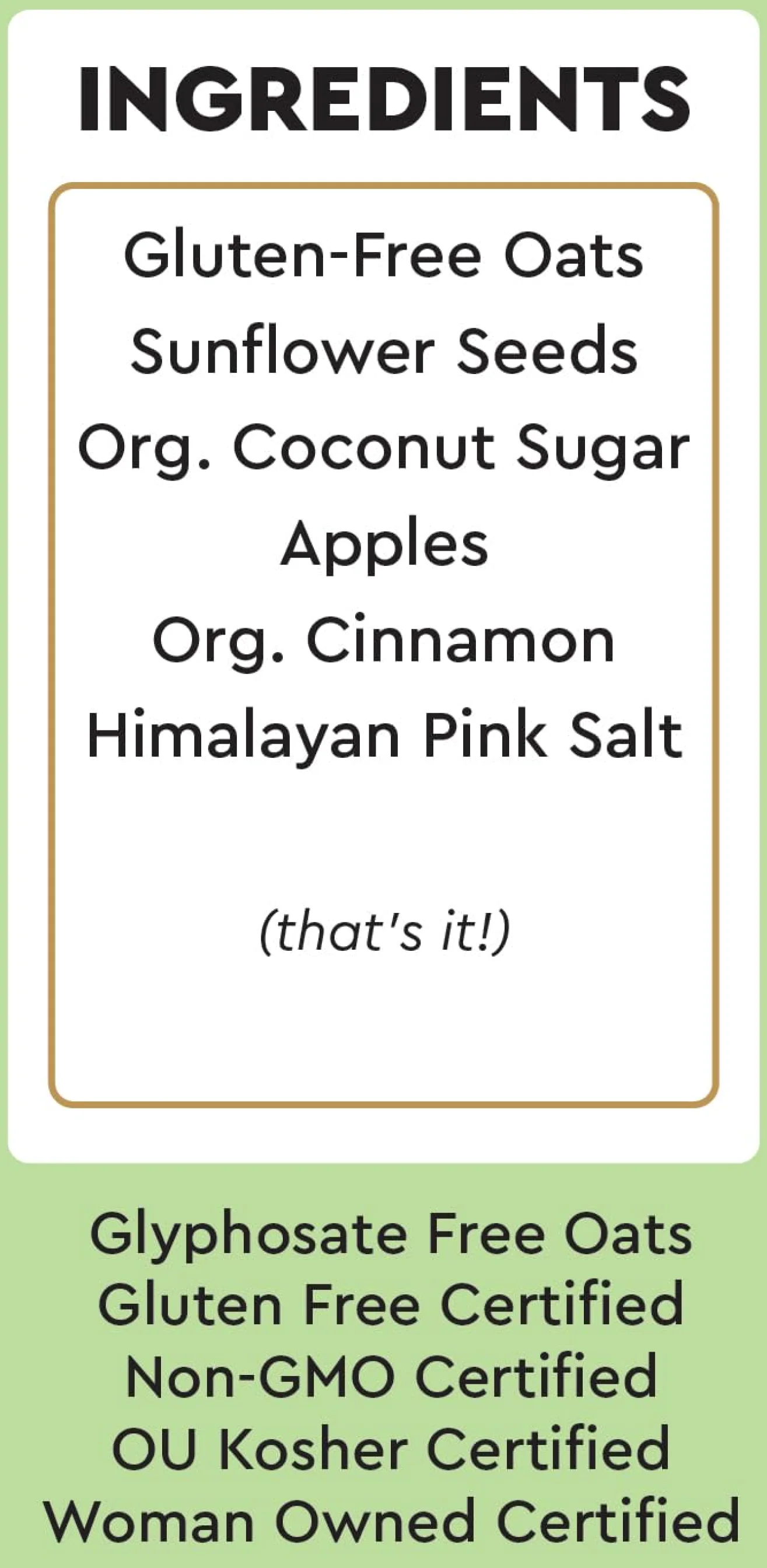 Granny Smith Apple & Sunflower Cinnamon Oatmeal Cups (6 Pack) - Image 4