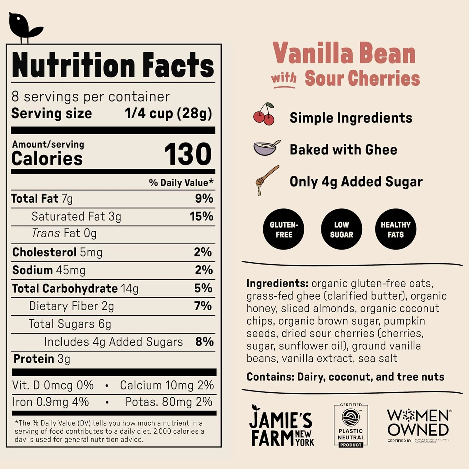 Granola - Vanilla Bean With Sour Cherries - Image 3