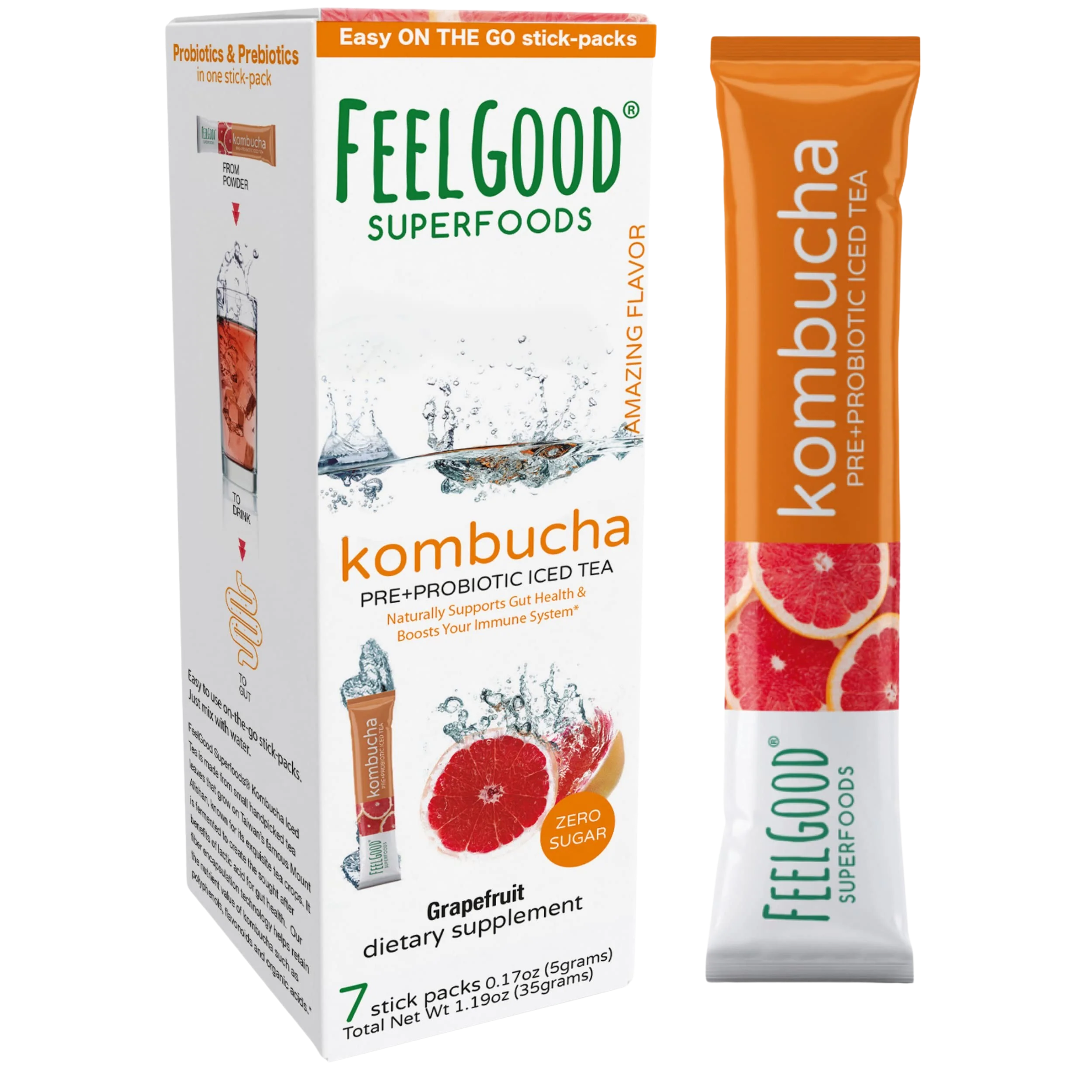 Grapefruit Kombucha (7 Packets)