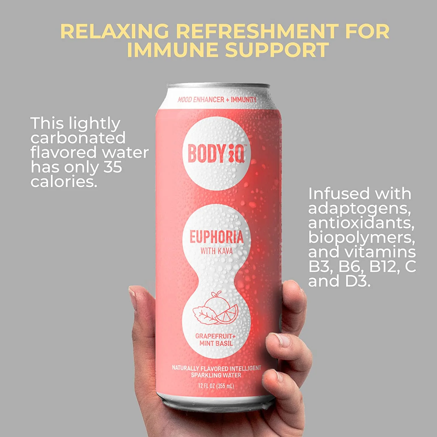 Grapefruit Mint Basil Sparkling Water - Image 3
