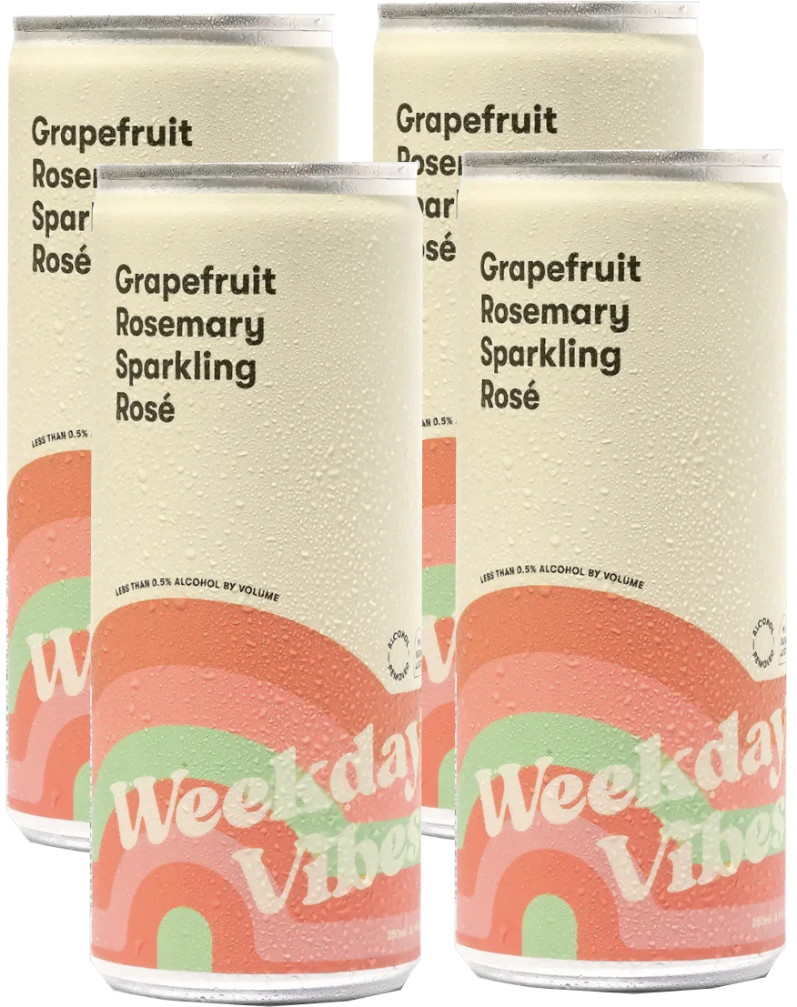 Grapefruit Rosemary Sparkling Rose (4 pack)